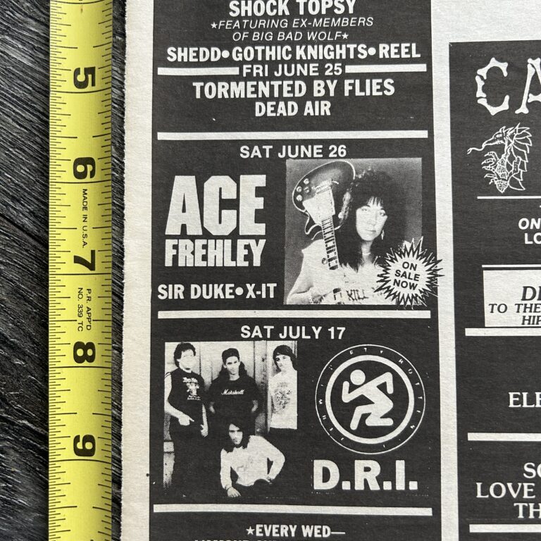 Ace Frehley Concert Ad