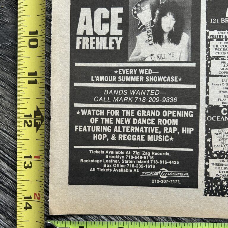 Ace Frehley Concert Ad