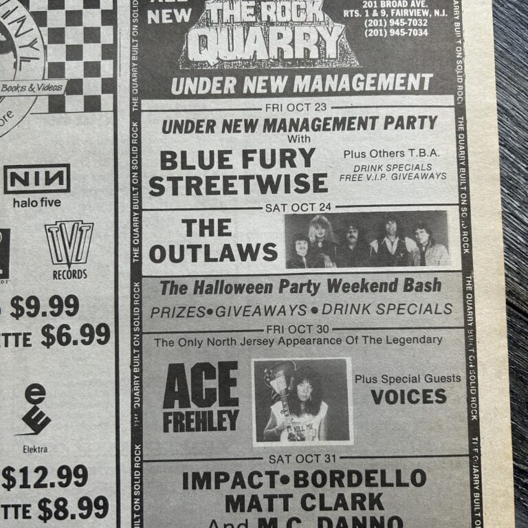 Ace Frehley Concert Ad