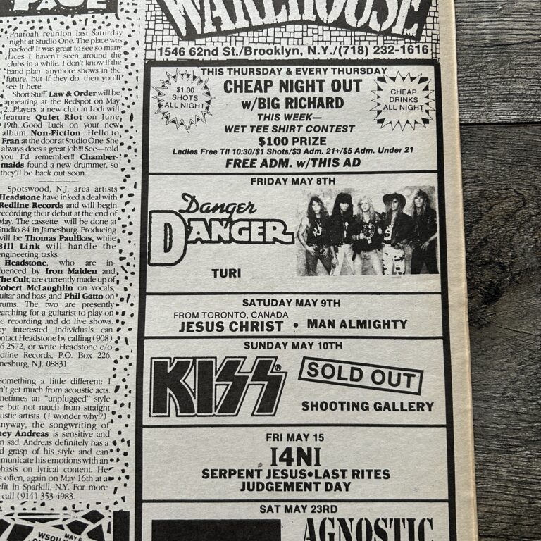 Vintage Kiss Concert Ad