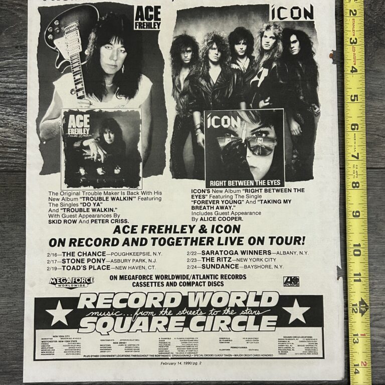 KISS Concert Ad Advert ACE FREHLEY