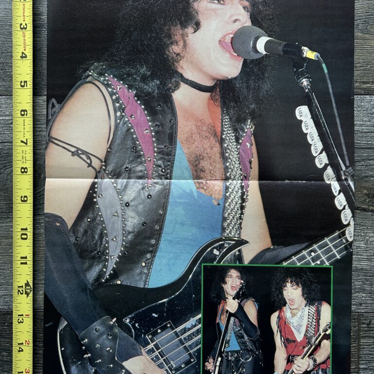 Vintage Kiss Centerfold Poster Gene Simmons