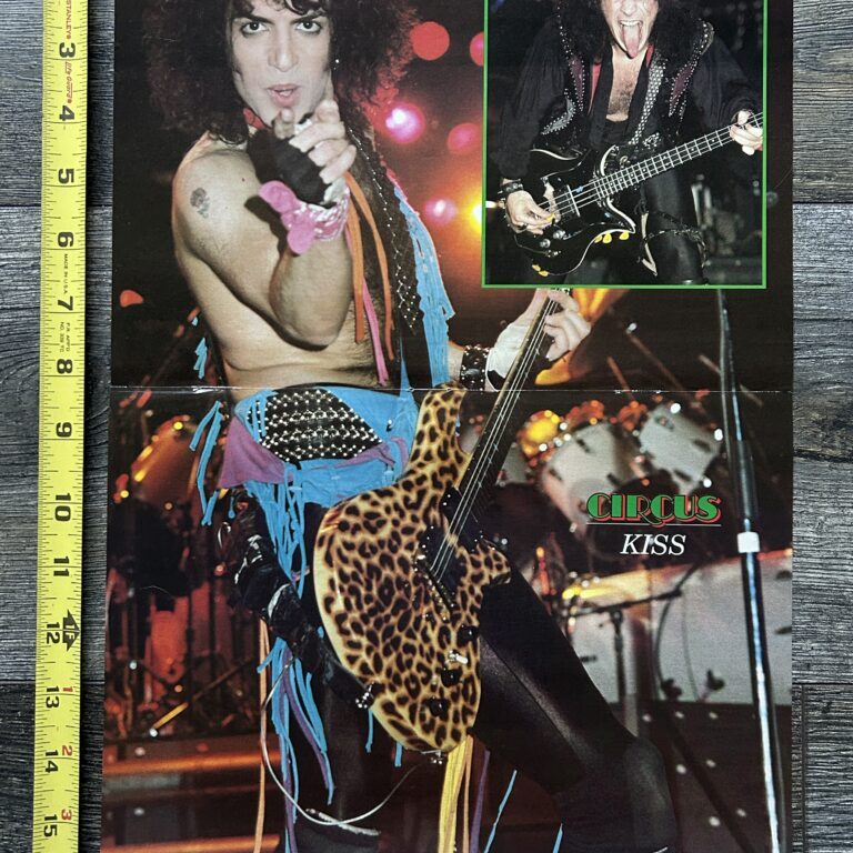 Vintage Kiss Centerfold Poster Paul Stanley