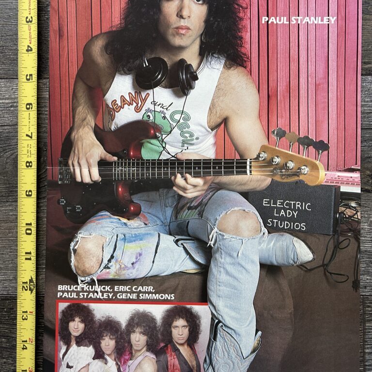 KISS Centerfold Poster Paul Stanley Electric Lady Studios