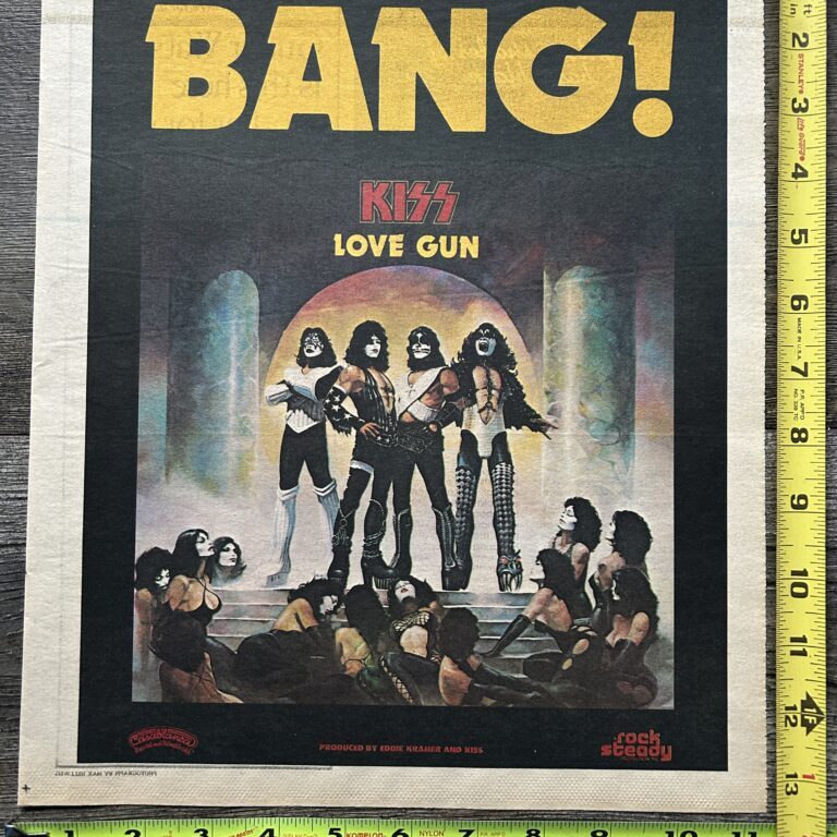 KISS Ad Advert Love Gun BANG 1977