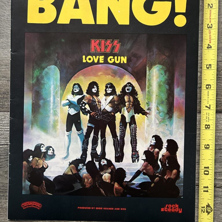 KISS Ad Advert Love Gun BANG Glossy 1977