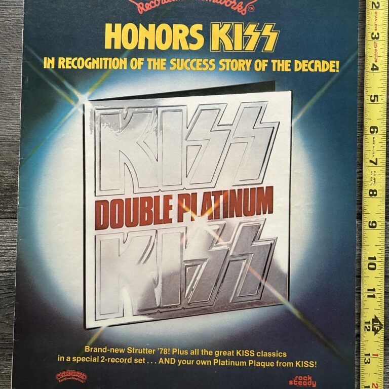 KISS Ad Advert Double Platinum Album Vinyl Record