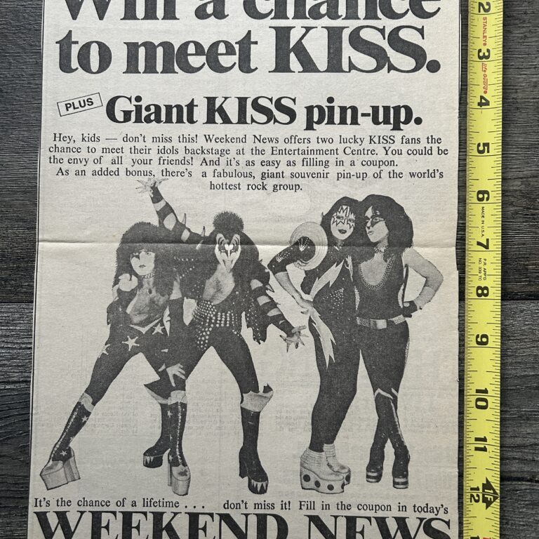 Vintage Kiss Ad Advert Australia