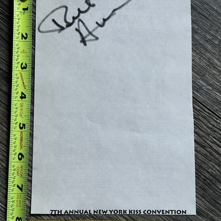 Kiss BILL AUCOIN Signed Autograph NY Convention Flyer Vintage Kiss Memorabilia