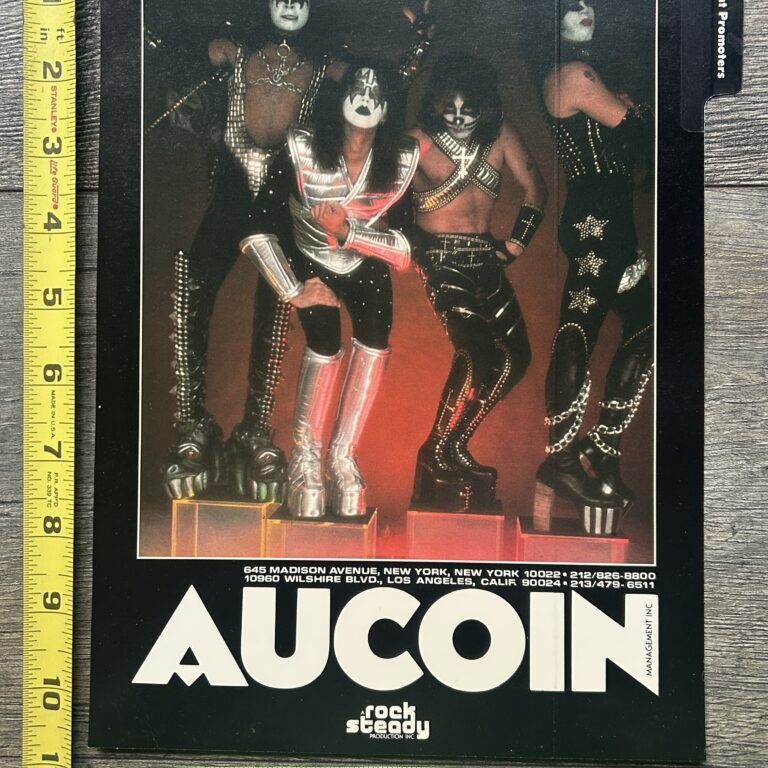 KISS Ad Advert Kiss On Cubes Vintage Kiss Aucoin