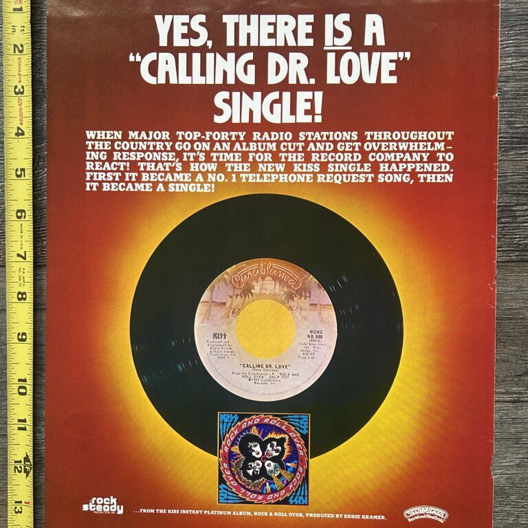 KISS Ad Advert Calling Dr. Love