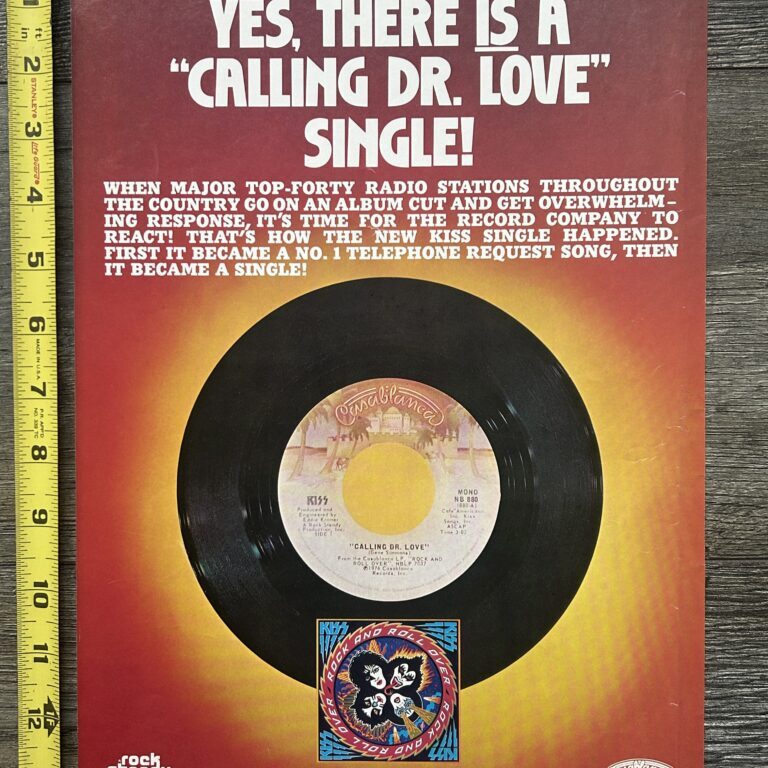 KISS Ad Advert Calling Dr. Love