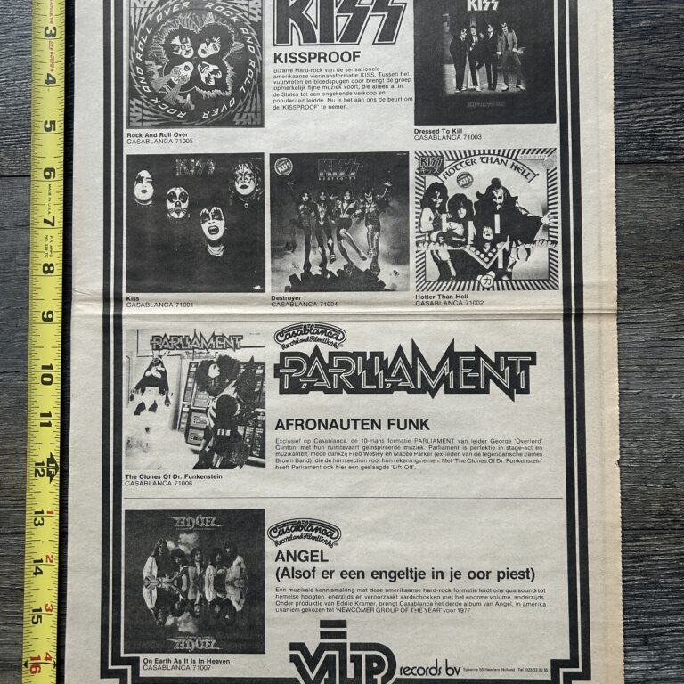 Vintage Kiss Ad Album Advert