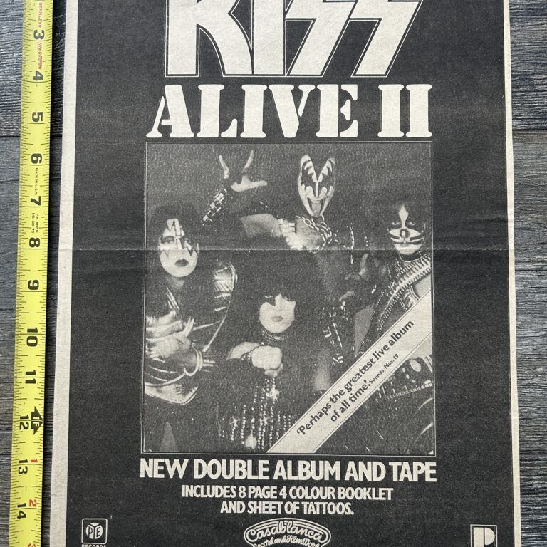 KISS Ad Advert Kiss Alive 2 1977