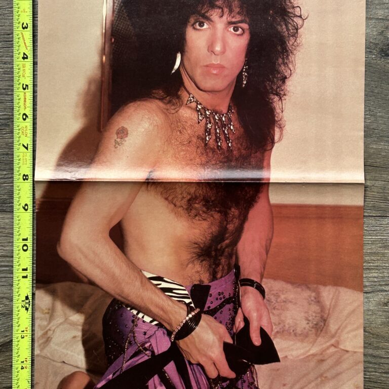 KISS Poster Centerfold Animalize Concert Tour Paul Stanley Vintage Kiss