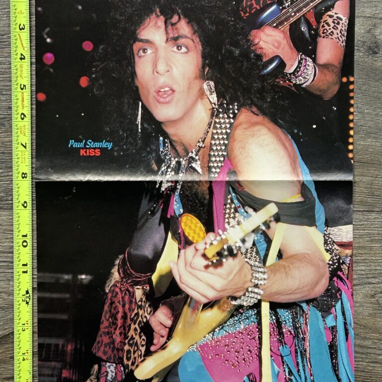 KISS Poster Centerfold Animalize Concert Tour Paul Stanley BC Rich Eagle