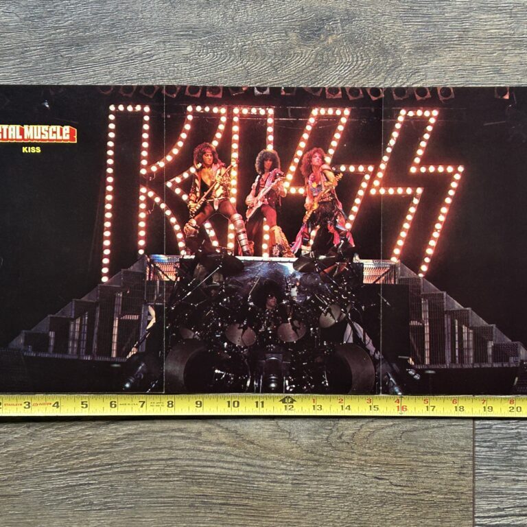 KISS Poster Centerfold Animalize Concert Tour Bruce Gene Paul Eric on Stage Vintage Kiss