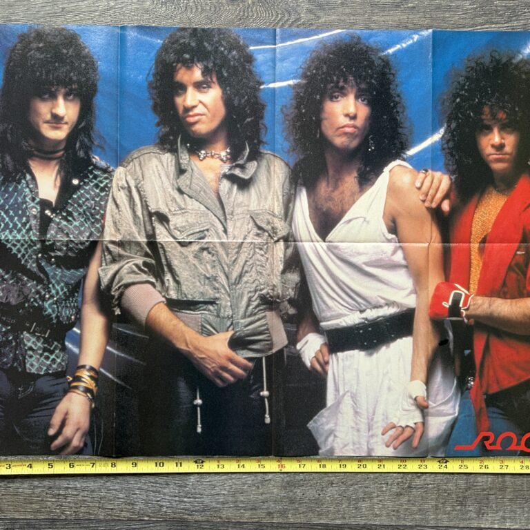 KISS Poster Centerfold Animalize Concert Tour Mark St. John Gene Paul Eric Vintage Kiss