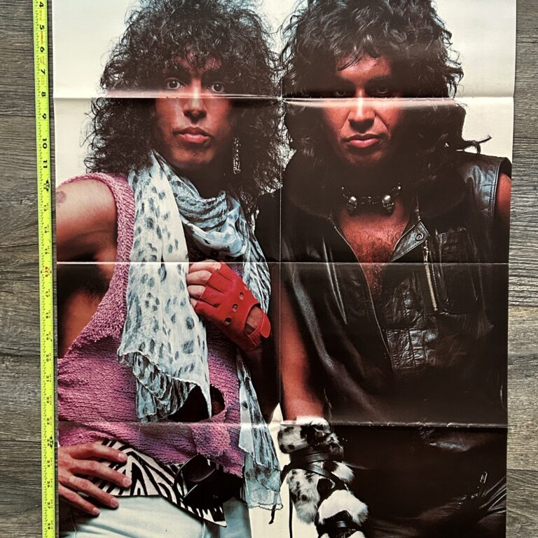 KISS Poster Centerfold Animalize Concert Tour Paul Stanley Gene Simmons Vintage Kiss