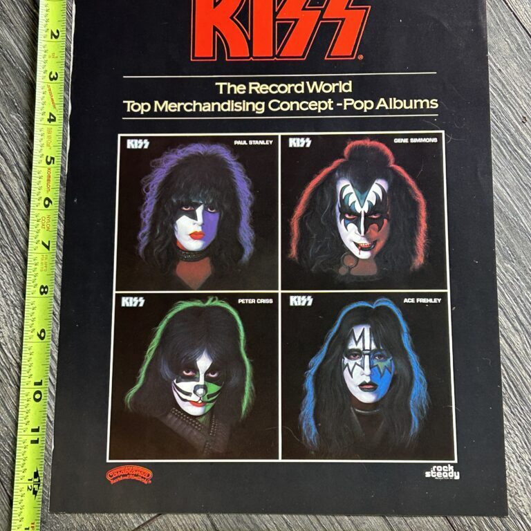 KISS Ad Advert 1978 Solo Albums Record World Top Merchandising Concept Vintage Kiss Aucoin