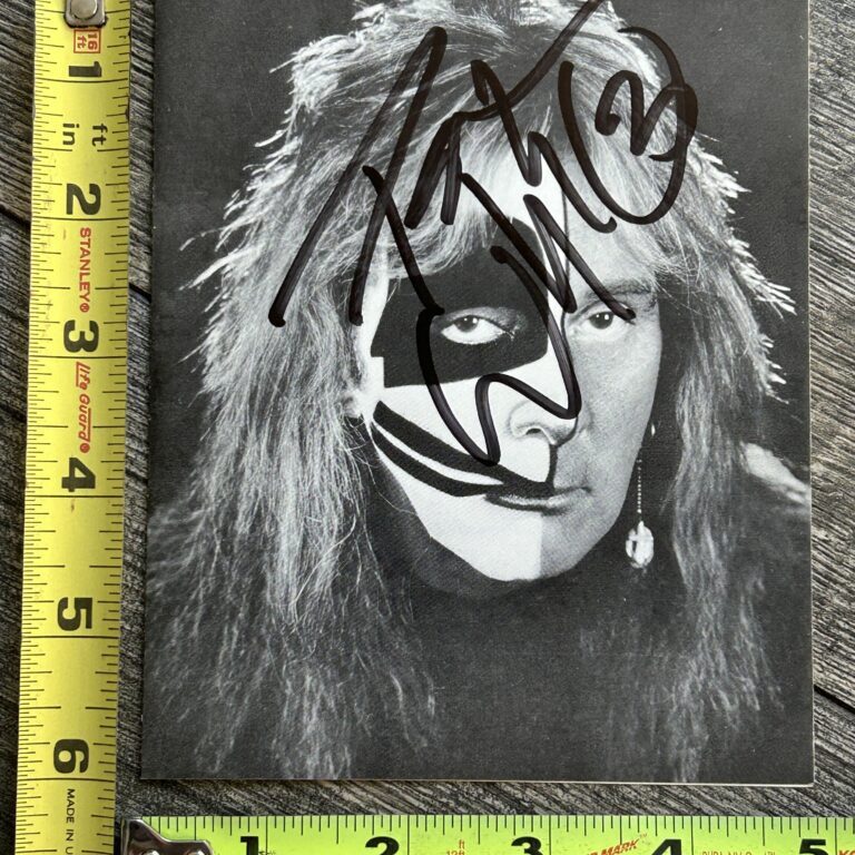 KISS PETER CRISS Signed Autograph Promo Order Form for Criss CD Vintage Kiss