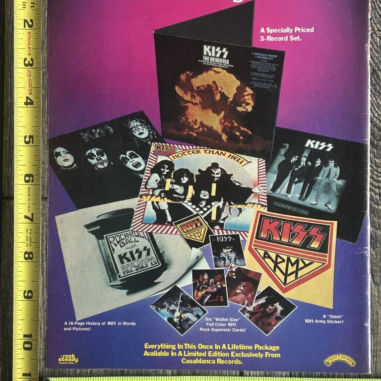 KISS Ad Advert The Originals Vinyl Record Album Set