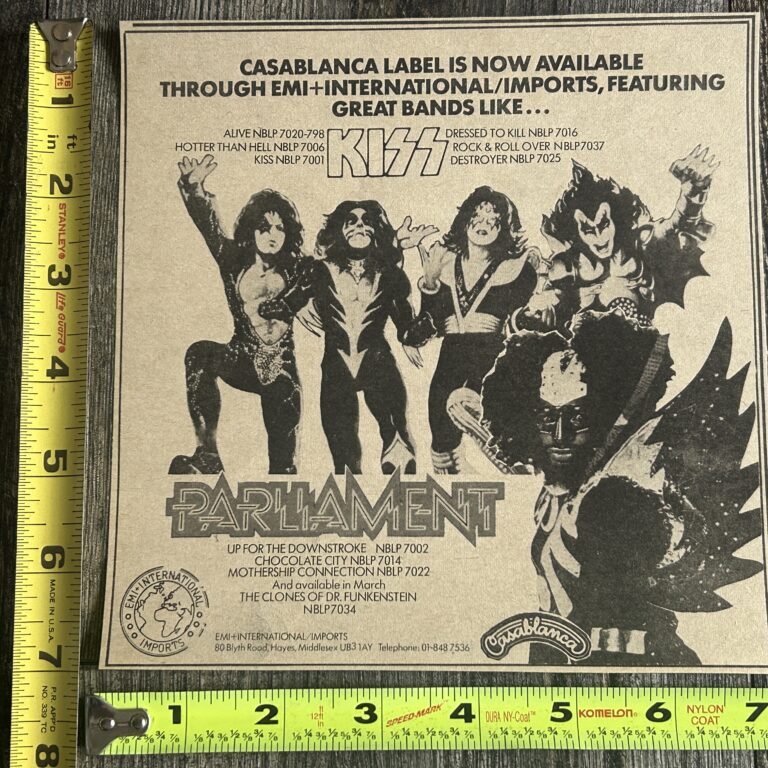 KISS Ad Advert Rock And Roll Over Parliament Casablanca UK Import Vintage Kiss Aucoin