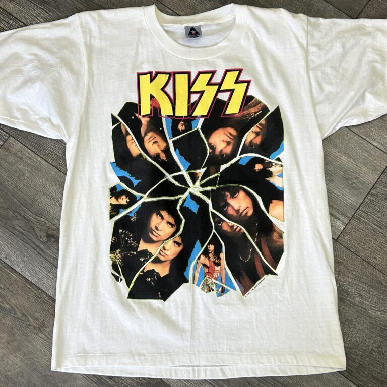 KISS Vintage Concert T-Shirt Crazy Nights Tour 1987 I Went Crazy Vintage Kiss