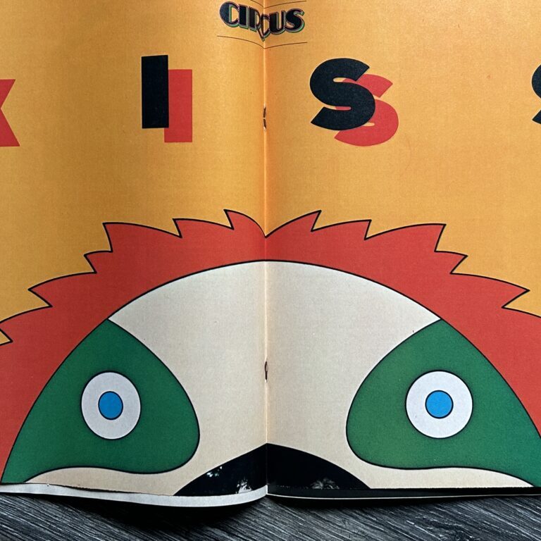 KISS Poster Centerfold Aucoin CIRCUS Magazine Oct 1975 Vintage Kiss Pink Floyd B