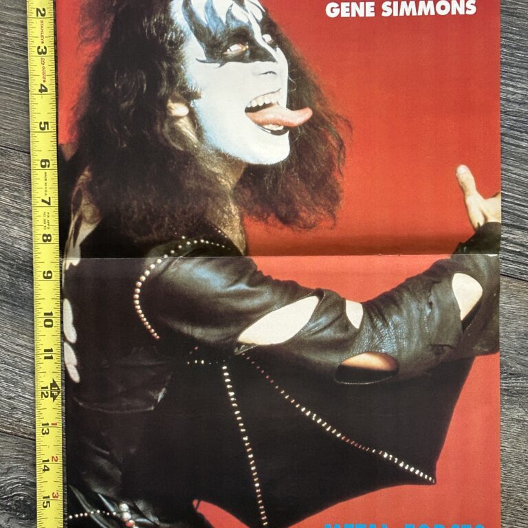 KISS Poster Centerfold Debut Album GENE SIMMONS Vintage Kiss Aucoin