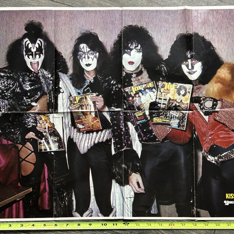 KISS Poster Centerfold Unmasked Concert Tour Joepie Vintage Kiss Aucoin