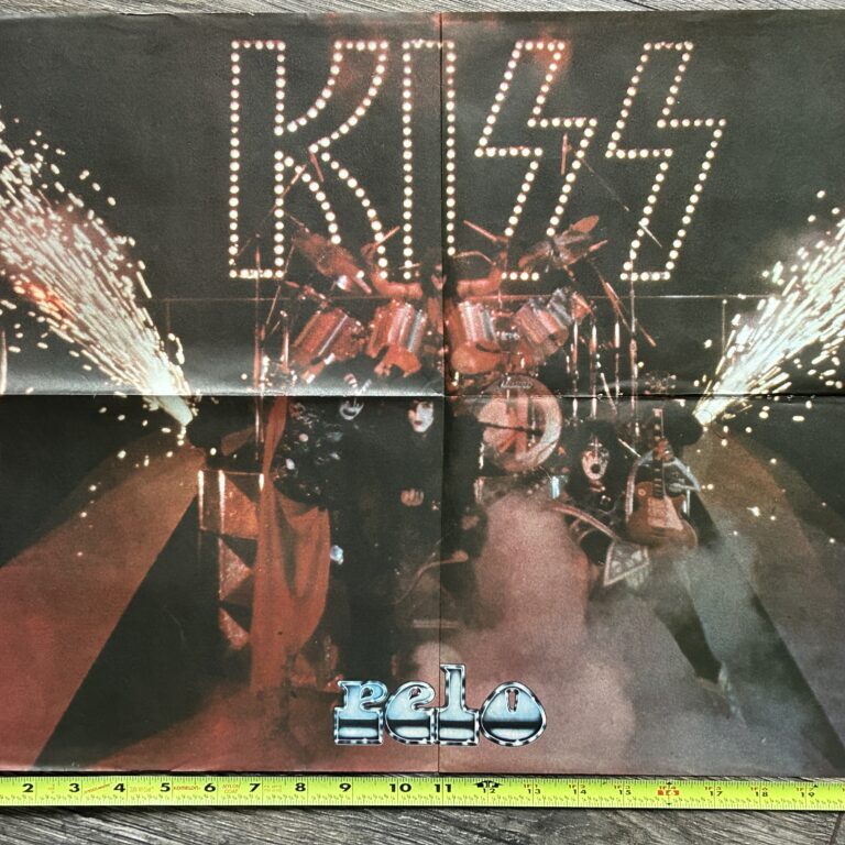 KISS Poster Centerfold Unmasked Concert Tour NY Pyro Vintage Kiss Aucoi