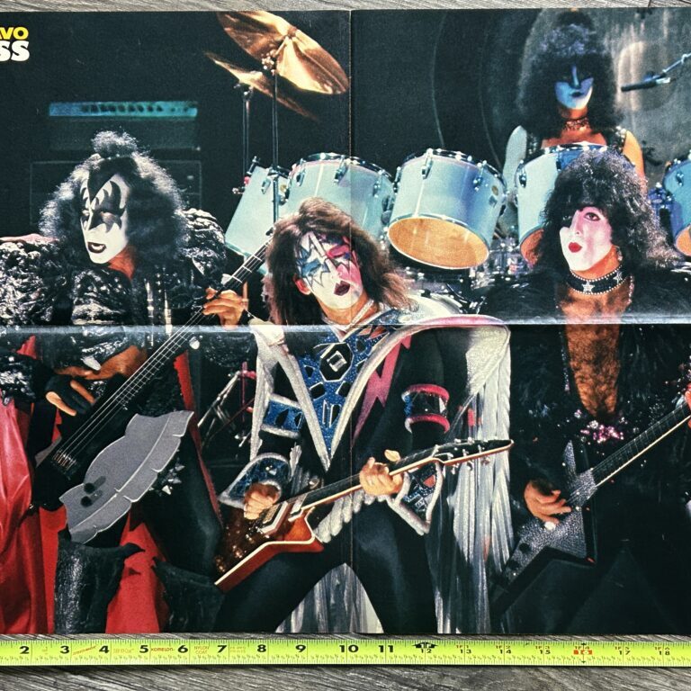 KISS Poster Centerfold Unmasked She's So European Vintage Kiss Aucoin