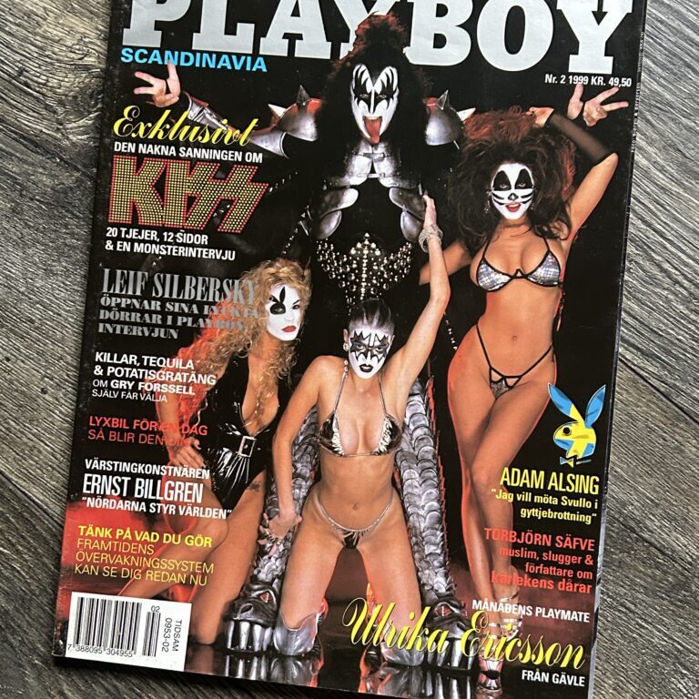 KISS Magazine Playboy 1999 Sweden Scandanavia The Girls Of Kiss Vintage Kiss