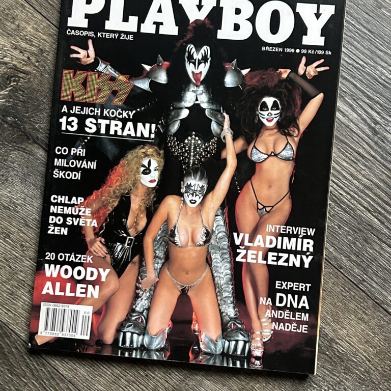 KISS Magazine Playboy 1999 Czech Rep The Girls Of Kiss Vintage Kiss Memorabilia