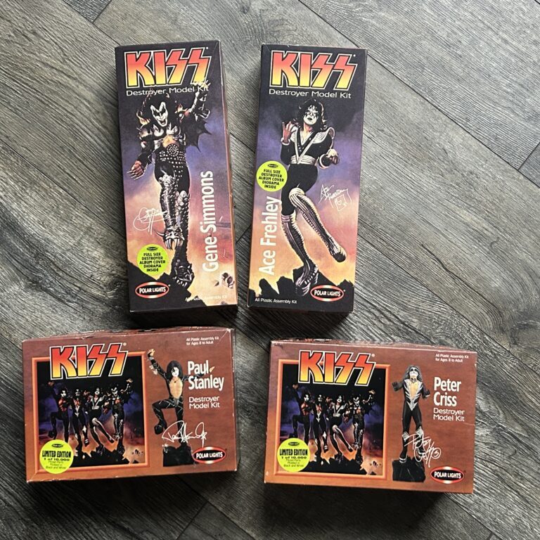 KISS Destroyer Polar Model Kit EMPTY DISPLAY BOXES Set Vintage Kiss Memorabilia