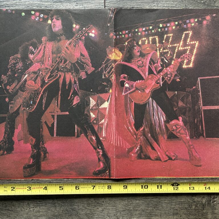 KISS Poster Centerfold Dynasty Concert Tour Gene Ace Paul On Stage Vintage Kiss