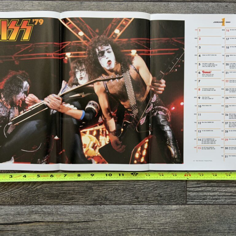 KISS Poster Centerfold Dynasty Tour 1979 Jan 1995 Calendar Vintage Kiss