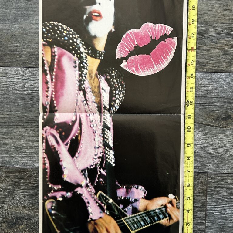 KISS Poster Centerfold Dynasty Paul Stanley Lips Vintage Kiss Aucoin 11x22