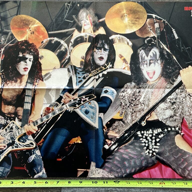 KISS Poster Centerfold Dynasty Concert Tour Bravo Vintage Kiss Aucoin 16x20