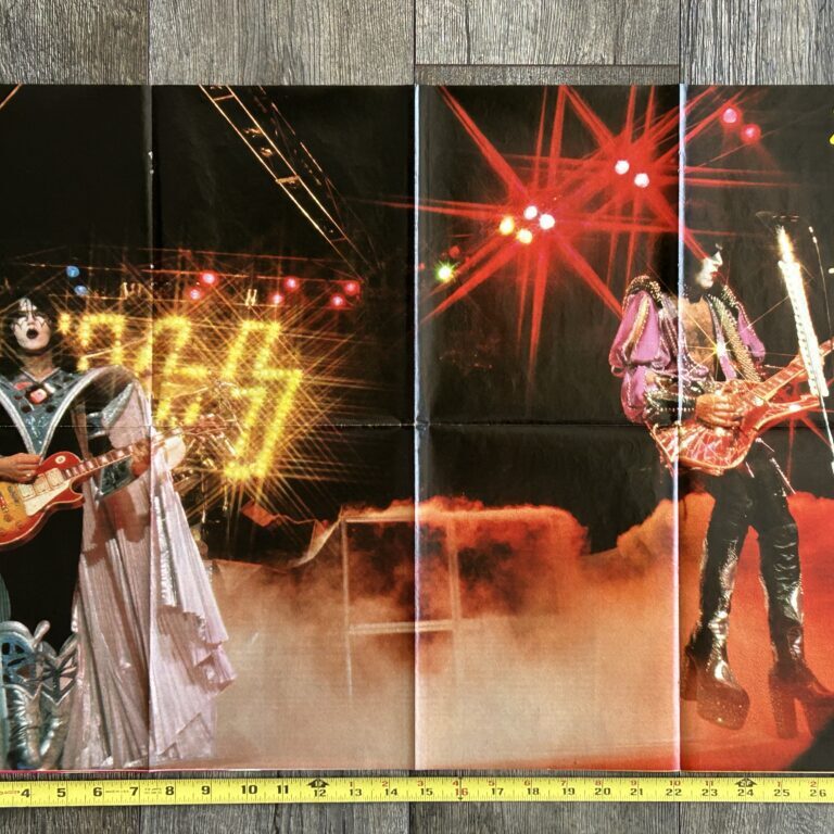 KISS Poster Centerfold Dynasty Tour Ace Paul Popcorn Vintage Kiss Aucoin 19x29