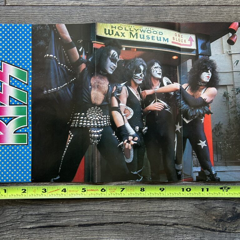 KISS Poster Centerfold Hollywood Wax Museum Japan Japanese Vintage Kiss Aucoin