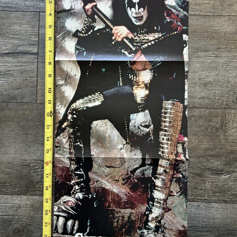 KISS Poster Centerfold Gene Simmons 1978 Dungeon 16 Magazine Vintage Kiss Aucoin