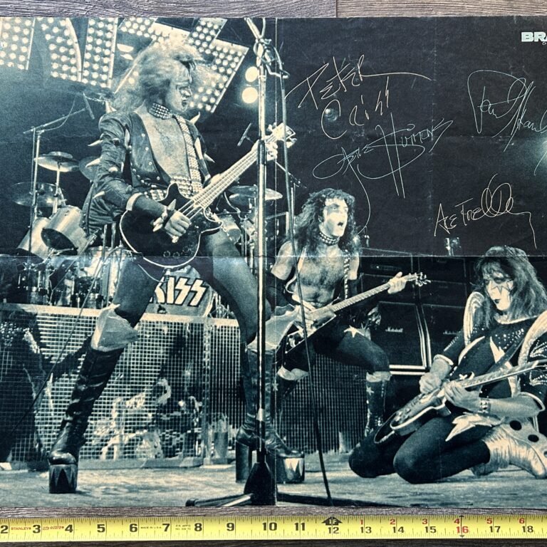 KISS Poster Centerfold Alive Concert Tour 1976 Bravo Vintage Kiss Aucoin 16x20