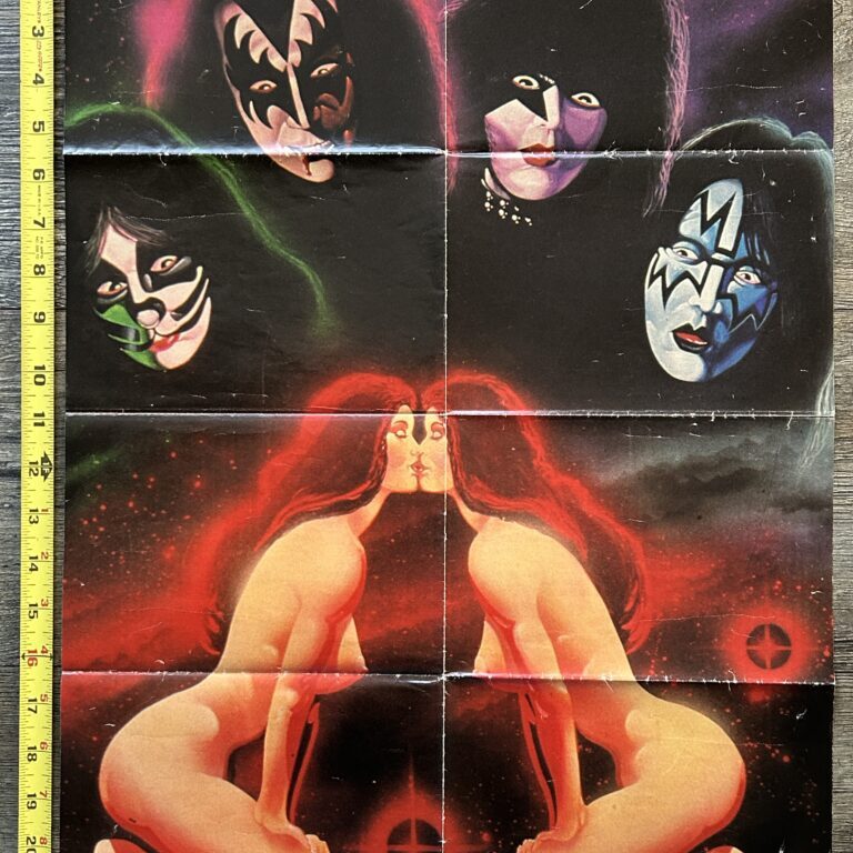 KISS Poster Centerfold 1978 Solo Albums Girls Popfoto Vintage Kiss Aucoin 16x22