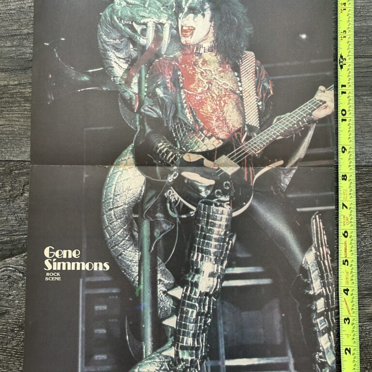 KISS Poster Centerfold Alive 2 GENE SIMMONS Sam The Serpent Vintage Kiss Aucoin