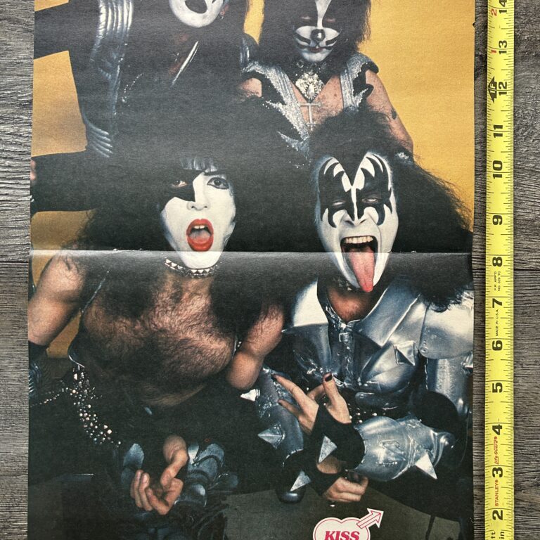 KISS Poster Centerfold Rock And Roll Over Gold Back Vintage Kiss Aucoin 10x16