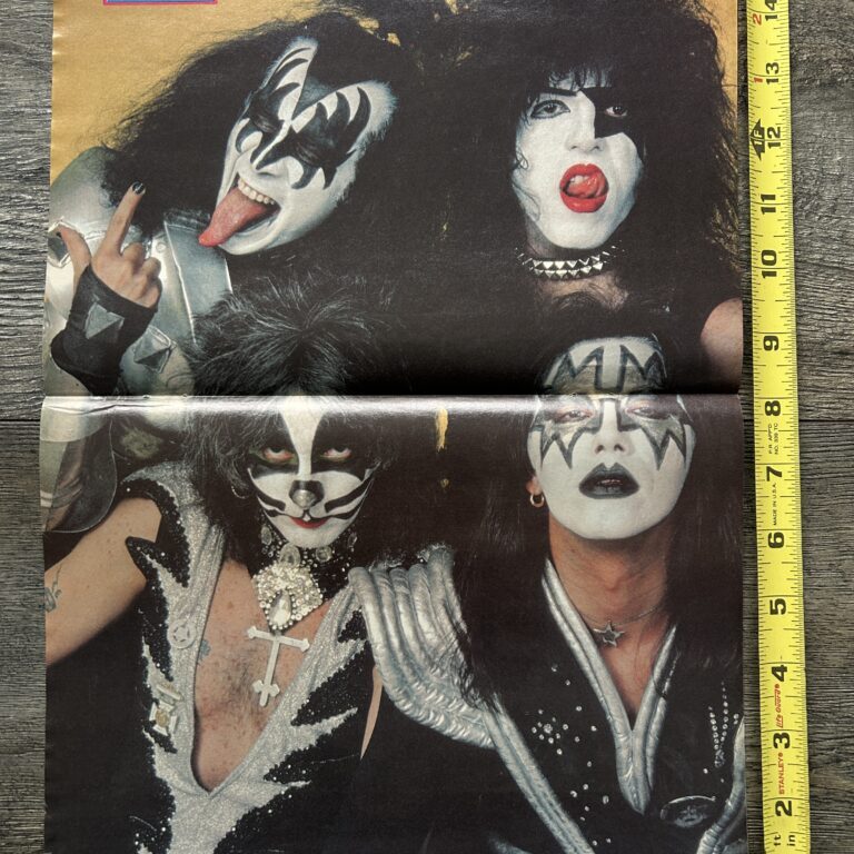 KISS Poster Centerfold Rock And Roll Over Gold Back Vibes Vintage Kiss Aucoin