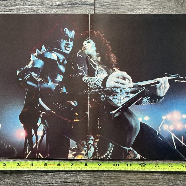 KISS Poster Centerfold Destroyer Concert Tour Paul Gene Vintage Kiss Aucoin