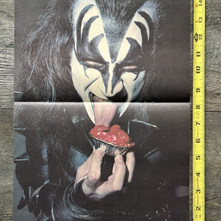 KISS Poster Centerfold Destroyer Gene Simmons Tiny Strawberry Pie Vintage Kiss Aucoin 10x16